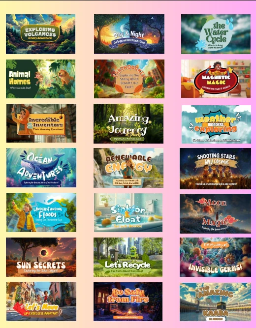 Kids Learning Adventure Bundle — Editable Canva Educational Products