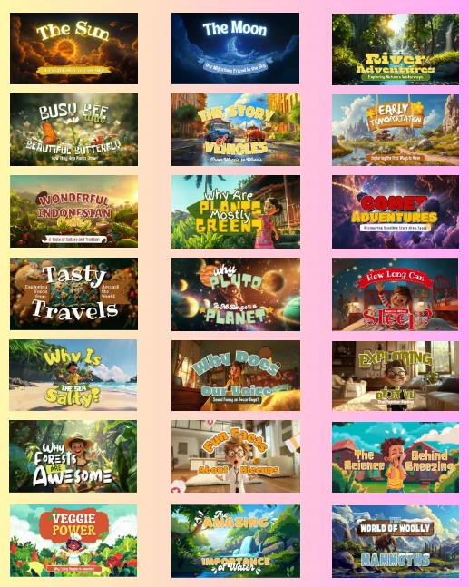 Kids Learning Adventure Bundle — Editable Canva Educational Products