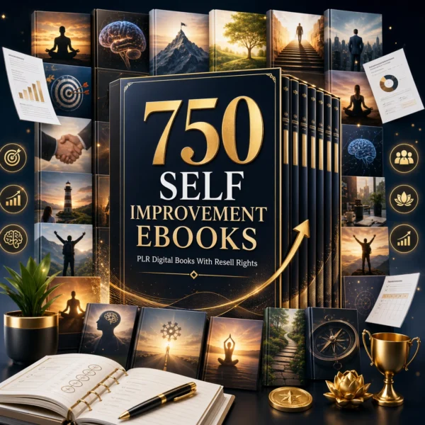 Self Improvement Ebook Empire Bundle — 750 PLR Digital Books