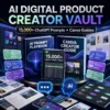 AI Digital Product Creator Vault — 15,000+ ChatGPT Prompts + Canva Guides