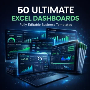 Ultimate Excel Dashboard Vault — 50 Editable Business Templates